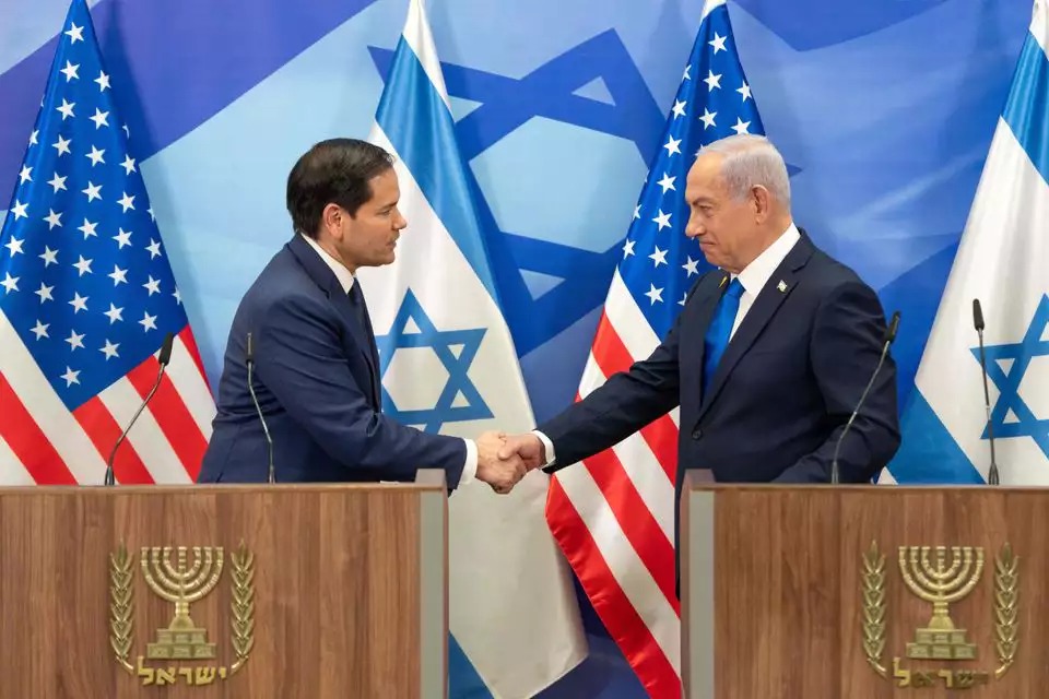 美国国务卿马尔科·卢比奥与内塔尼亚胡共同发表声明：“哈马斯无法继续控制加沙。欧洲面临伊朗威胁。” ... ...