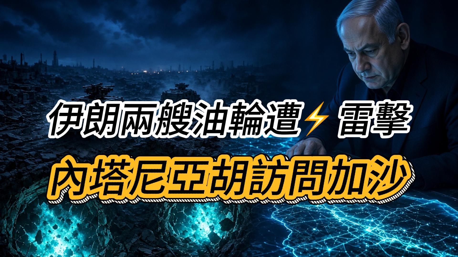 伊朗革命卫队声称，两艘试图通过霍尔木兹海峡附近一条未经授权航线的油轮遭到雷击并起火。 ... ...