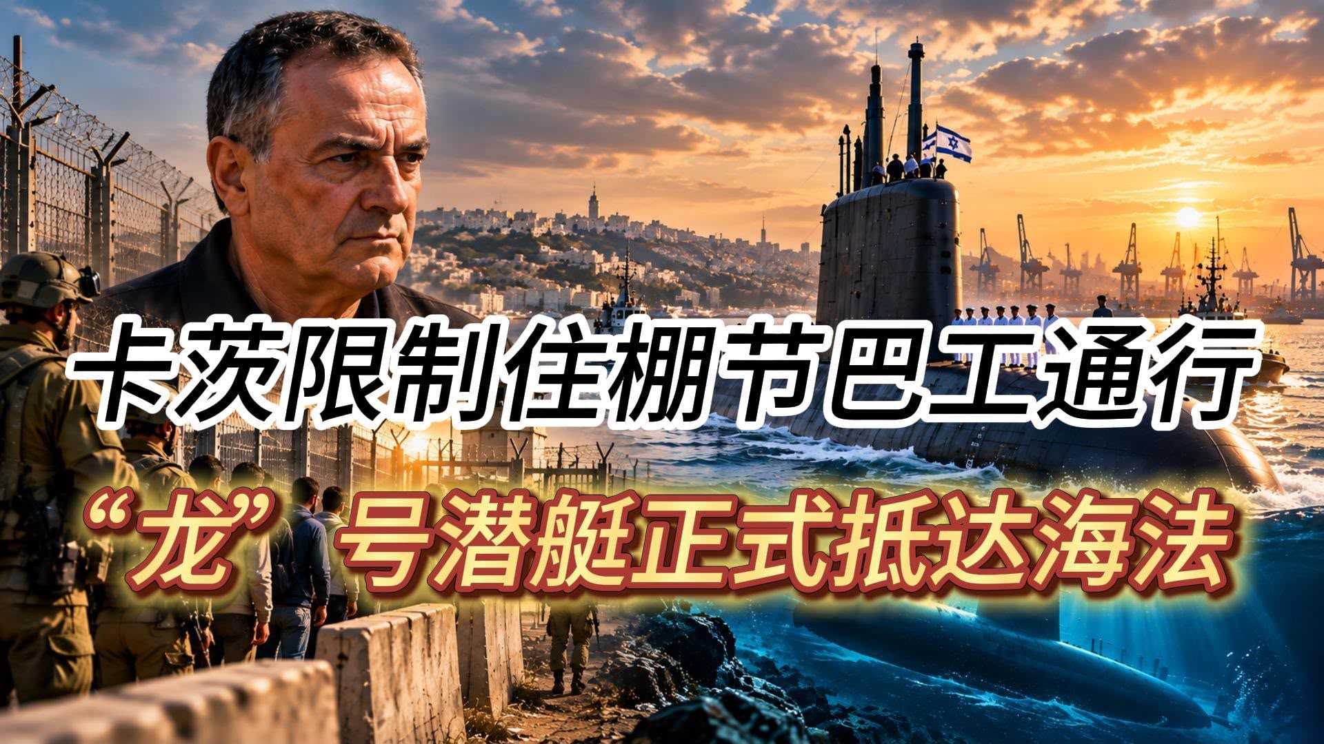 以色列海军新型“龙”号潜艇从德国航行至海法，途中经过“达喀尔”号潜艇沉没海域，目前已正式抵达新基地。 ...